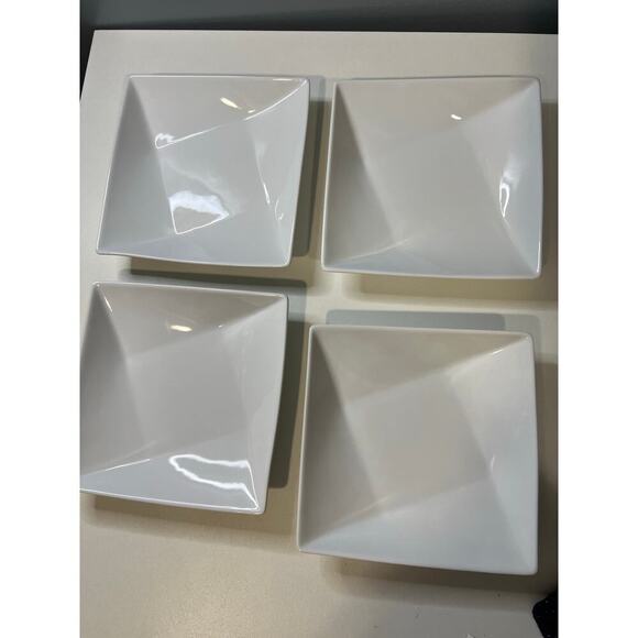 EUC Crate & Barrel Appetizer Plates - Set of 4 - Picture 1 of 8